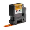DYMO Rhino tööstuslikud vinüülsildid | 19 mm x 5,5 m | Must trükk oranžil | Isekleepuvad | Rhino ja LabelManager siltide valmistajatele