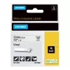 DYMO Rhino tööstuslikud vinüülsildid | 12 mm x 5,5 m | Must trükk valgel | Iseliimuv | Rhino ja LabelManager sildivalmistajatele