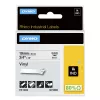 DYMO Rhino tööstuslikud vinüülsildid | 19 mm x 5,5 m | Must trükk valgel | Isekleepuv | Rhino ja LabelManager sildivalmistajatele