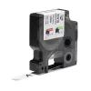 DYMO Rhino tööstuslikud püsipolüestri sildid | 12 mm x 5,5 m | Must trükk valgel | Iseliimuv | Rhino ja LabelManager sildimasinatele