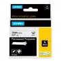 DYMO Rhino tööstuslikud püsivad polüestrist sildid | 19 mm x 5,5 m | must trükis valgel | isekleepuvad | Rhino ja LabelManager silditegijatele