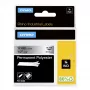DYMO Rhino tööstuslikud püsivad polüestersildid | 12 mm x 5,5 m | Must trükk metallikul | Rhino ja LabelManager silditegijatele