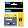 DYMO Rhino Industrial paindlikud nailonsildid | 24 mm x 3,5 m | must trükk kollasel | isekleepuv | Rhino & LabelManager sildivalmistajatele
