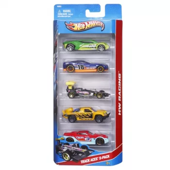 Hot Wheels 5-autokomplekti sortiment, Sõidukikomplekt, 3 a, Assortii värvid