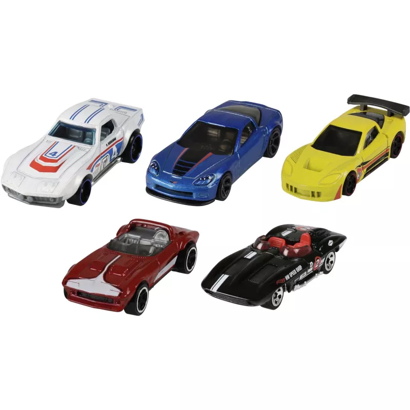 Hot Wheels 5-autokomplekti sortiment, Sõidukikomplekt, 3 a, Assortii värvid