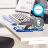 Fellowes'i hiiremati randmetugi - Crystals geelhiirematt libisemiskindla kummialusega - ergonoomiline hiirematt arvutile, sülearvutile, kodukontorisse - ühildub laser- ja optiliste hiirtega - sinine