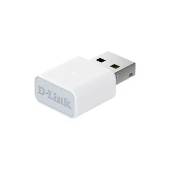 D-Link N300 Wi-Fi 4 USB-adapter, juhtmega ja juhtmevaba, USB, WLAN, valge
