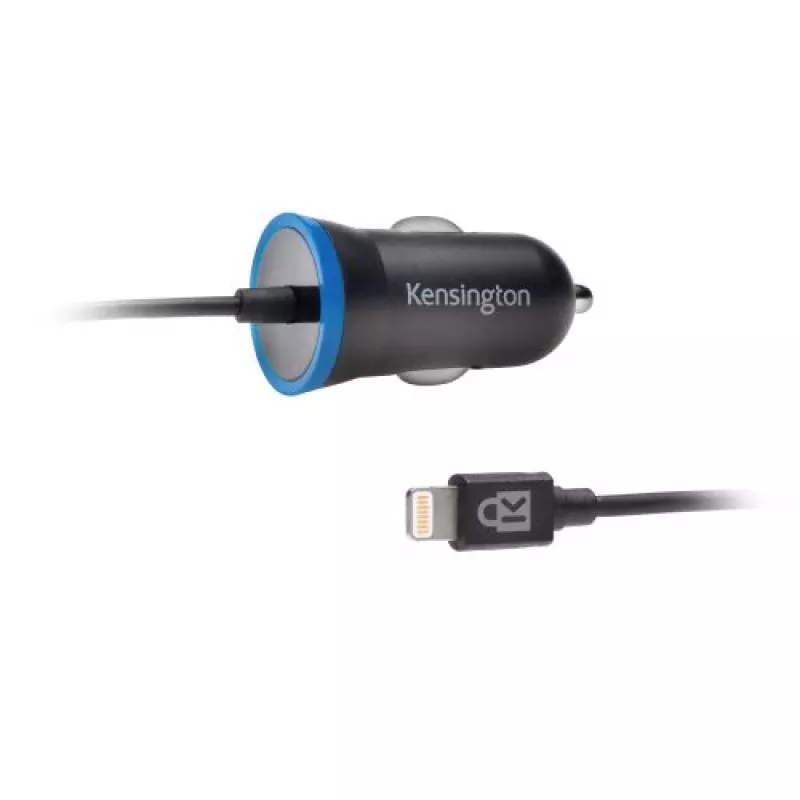 Kensington PowerBolt™ 2.4 autolaadija — Must, Auto, Sigaretisüütaja pesa, 1 m, Must