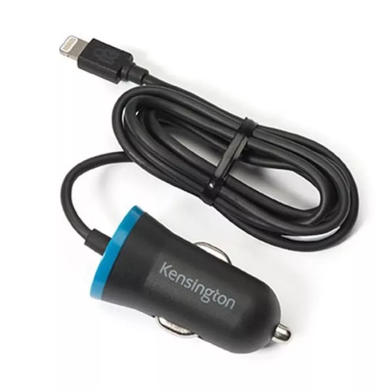 Kensington PowerBolt™ 2.4 autolaadija — Must, Auto, Sigaretisüütaja pesa, 1 m, Must