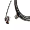 Kensington MicroSaver® Keyed Twin sülearvutilukk, 2,2 m, ümmargune võti, teras