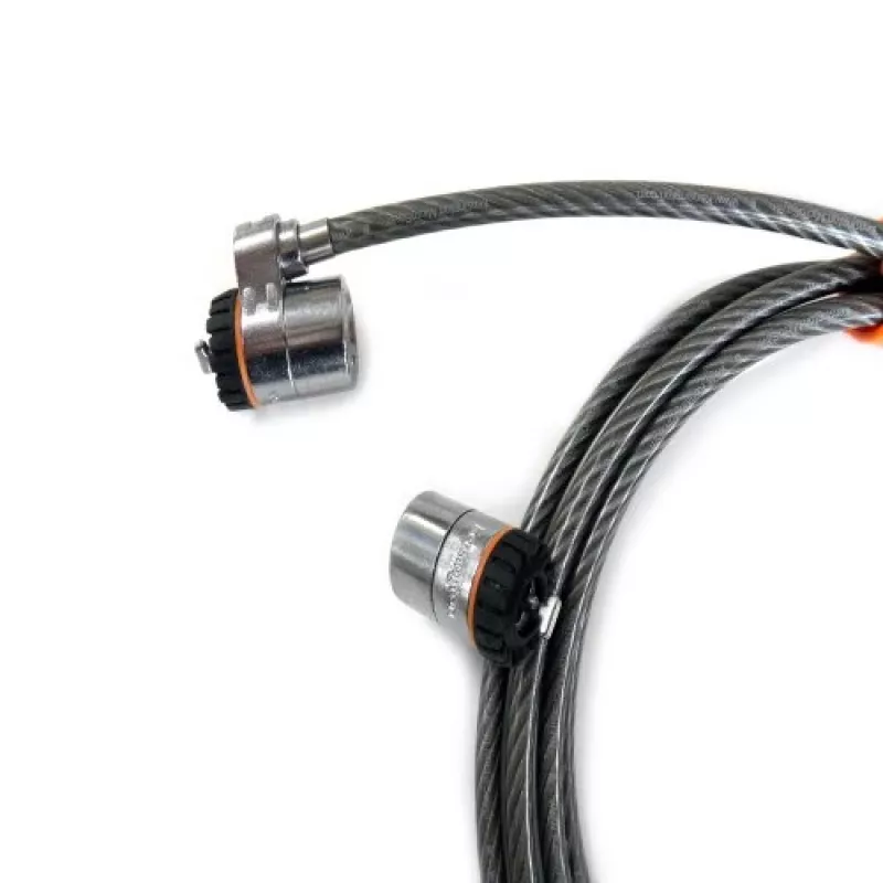 Kensington MicroSaver® Keyed Twin sülearvutilukk, 2,2 m, ümmargune võti, teras