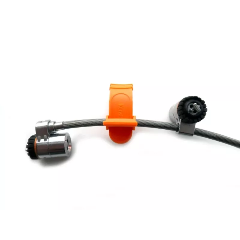 Kensington MicroSaver® Keyed Twin sülearvutilukk, 2,2 m, ümmargune võti, teras