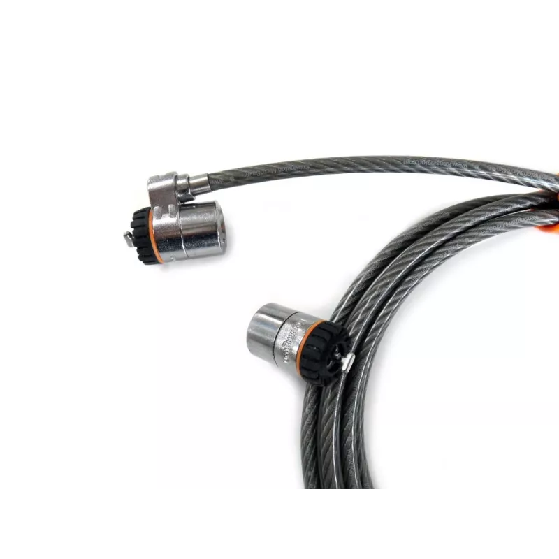 Kensington MicroSaver® Keyed Twin sülearvutilukk, 2,2 m, ümmargune võti, teras
