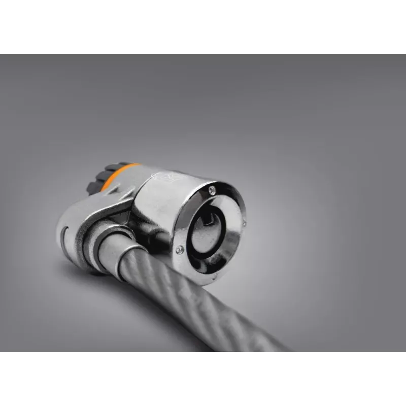 Kensington MicroSaver® Keyed Twin sülearvutilukk, 2,2 m, ümmargune võti, teras