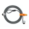 Kensington MicroSaver® Keyed Twin sülearvutilukk, 2,2 m, ümmargune võti, teras