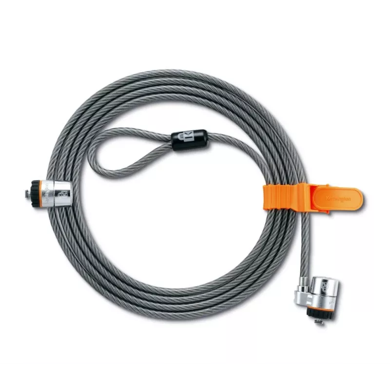 Kensington MicroSaver® Keyed Twin sülearvutilukk, 2,2 m, ümmargune võti, teras