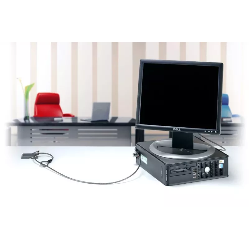 Kensington MicroSaver® Keyed Twin sülearvutilukk, 2,2 m, ümmargune võti, teras