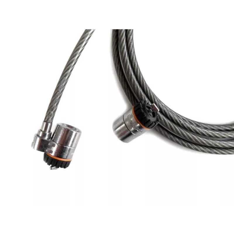 Kensington MicroSaver® Keyed Twin sülearvutilukk, 2,2 m, ümmargune võti, teras