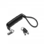 Kensington NANO PORTABLE KEYED LOCK KD, 2,3 m, võti, must