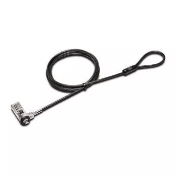 Kensington K67965WW kaablilukk Must, Roostevaba teras