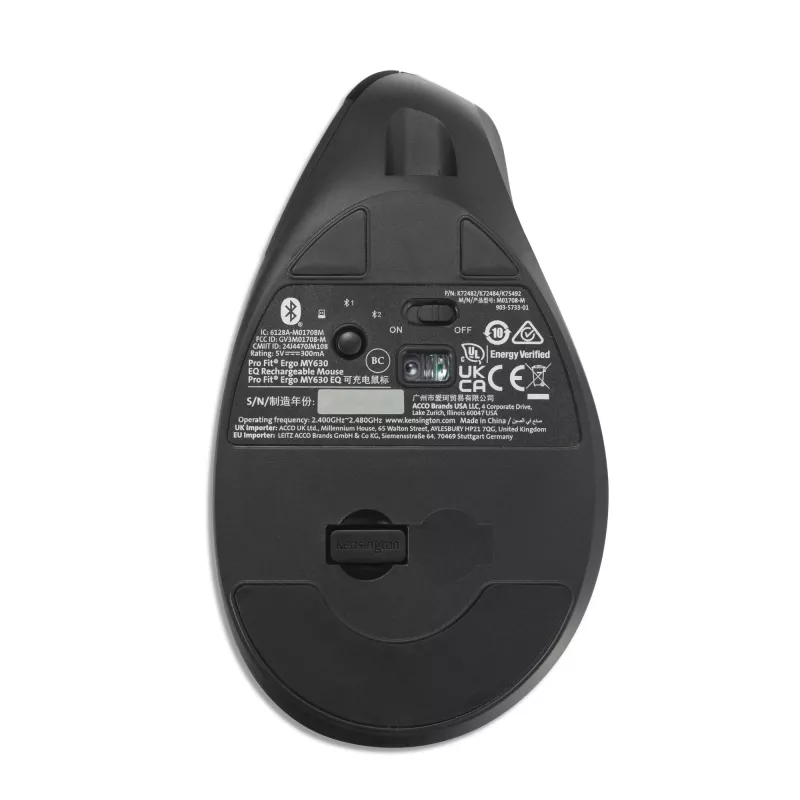 Hiir Kensington Pro Fit Ergo MY630 EQ RF juhtmevaba Bluetooth USB Type-A