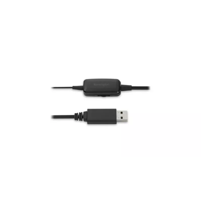 Kensington USB Mono Peakomplekt koos juhtmestiku juhtnuppudega, juhtmega, kontor/kõnekeskus, peakomplekt, must