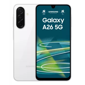 Samsung Galaxy A26 17 cm (6.7 tolli) hübriidne kahe SIM-kaardiga Android 15 5G USB USB-C 6 GB 128 GB 5000 mAh valge