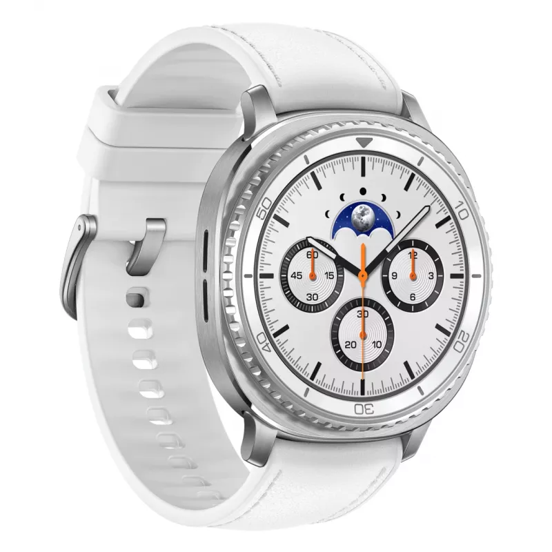 Samsung Galaxy Watch 8 Classic 3.3 cm (1.3-tolline) AMOLED 46 mm Digitall 438 x 438 pikslit Puutetundlik Hõbedane Wi-Fi GPS (satelliit)