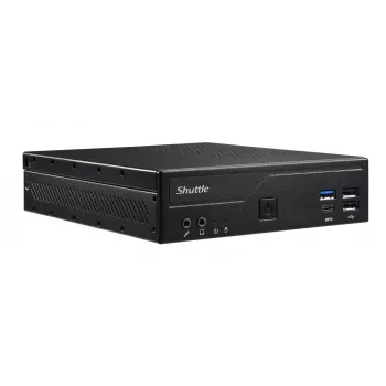 Shuttle õhuke PC DH610 , S1700, 1x HDMI, 2x DP , 1x 2,5-tolline, 2x M.2, 2x LAN (Intel 1G + 2,5G), 2x COM, 24/7 pidev töö, sh VESA