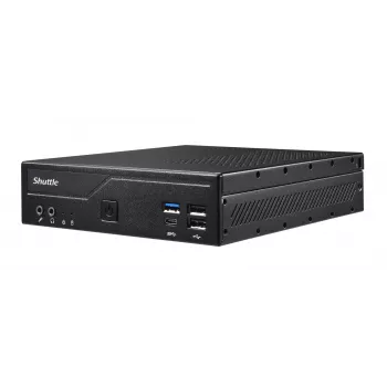 Shuttle õhuke PC DH610 , S1700, 1x HDMI, 2x DP , 1x 2,5-tolline, 2x M.2, 2x LAN (Intel 1G + 2,5G), 2x COM, 24/7 pidev töö, sh VESA