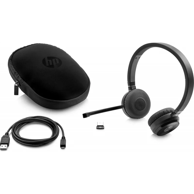 HP UC Wireless Duo peakomplekt, juhtmevaba, kontor/kõnekeskus, 310 g, peakomplekt, must