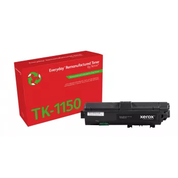 Everyday™ must remanufaktuurtooner, Xerox, ühildub Kyocera TK-1150, standardtäitekassetiga