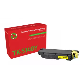 Everyday™ Kollane Taastatud Toner Xeroxilt, ühildub Kyocera TK-5140Y-ga, Standardmahutavus