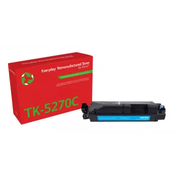 Everyday™ tsüaan taastoodetud tooner, Xerox, ühildub Kyocera TK-5270C-ga, standardmaht