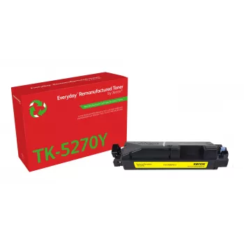 Everyday™ Kollane Taastatud Toner, Xerox, ühildub Kyocera TK-5270Y, Standardmaht