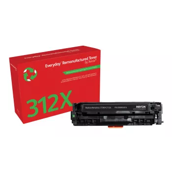 Everyday™ must taastoodetud tooner, ühilduv HP 312X (CF380X), suure mahutavusega