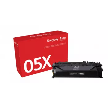 Everyday™ Must tooner Xeroxilt, ühildub HP 05X (CE505X), suure mahutavusega