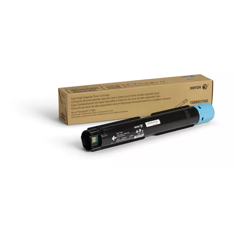 Xerox Genuine ® VersaLink® C7000 värviprinteri tsüaan kõrge mahutavusega toonerikassett (10100 lehekülge) - 106R03760