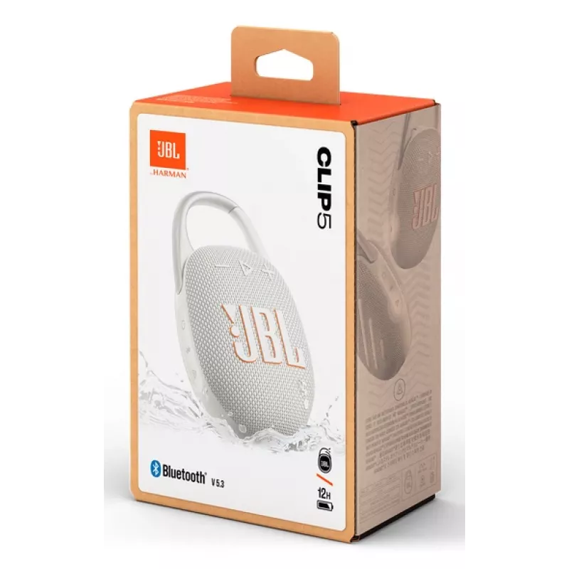 JBL Clip 5, 4.5 cm, 7 W, 90 - 20000 Hz, 85 dB, juhtmevaba, 2.4 - 2.4835 GHz