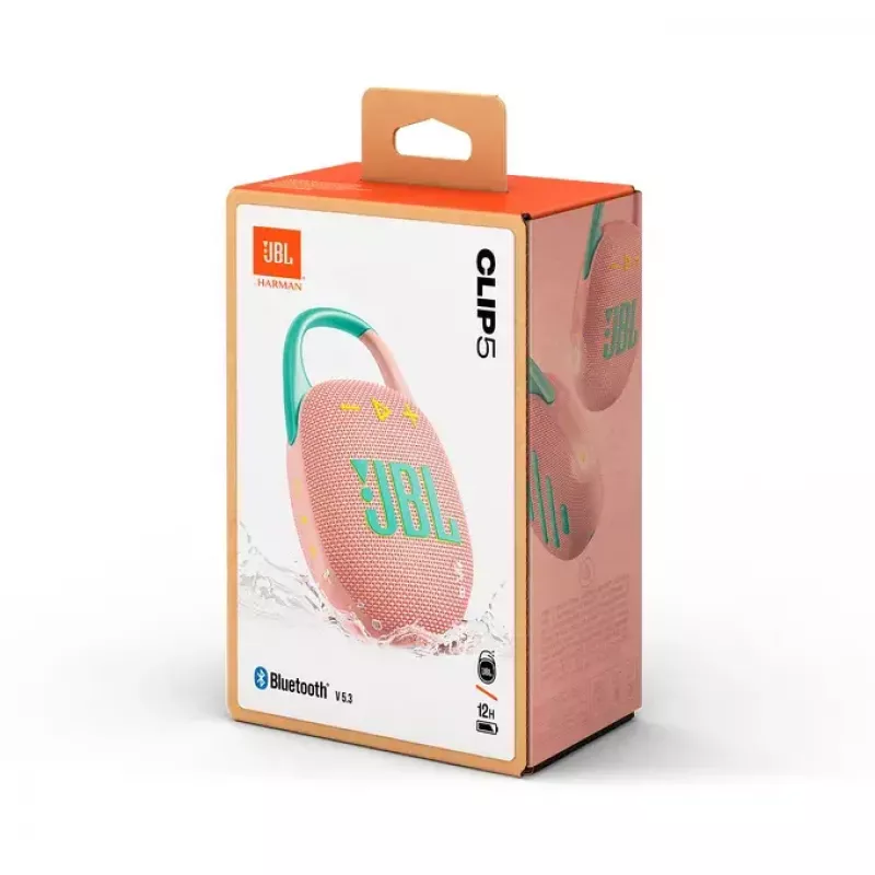 Kantav kõlar JBL Clip 5 Mint (JBLCLIP5PINK)