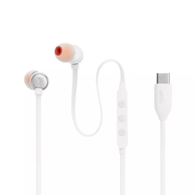 JBL Tune 310C peakomplekt juhtmega kõrvasisesed kõned/muusika USB USB-C valge