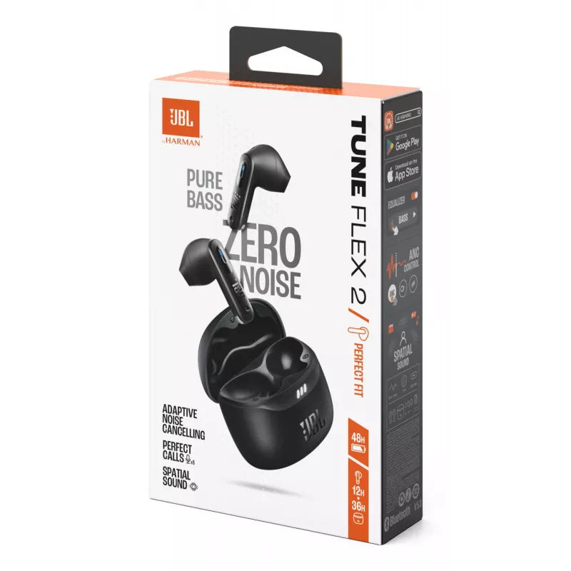 JBL Tune Flex 2 kõrvaklapid True Wireless Stereo (TWS) kõrvasisesed kõned/muusika Bluetooth must