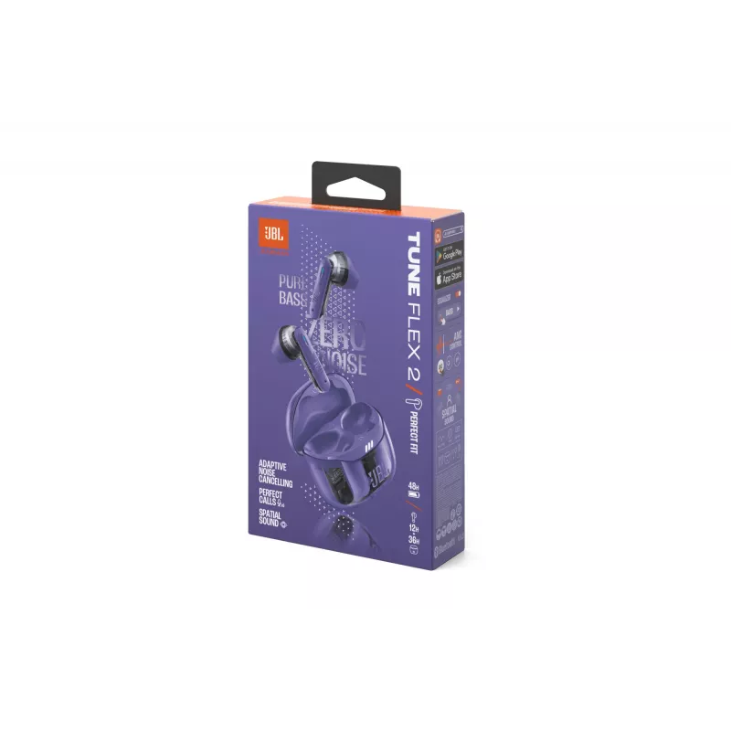 JBL Tune Flex 2 Ghost Edition kõrvaklapid True Wireless Stereo (TWS) kõrvasisesed kõned/muusika Bluetooth lilla