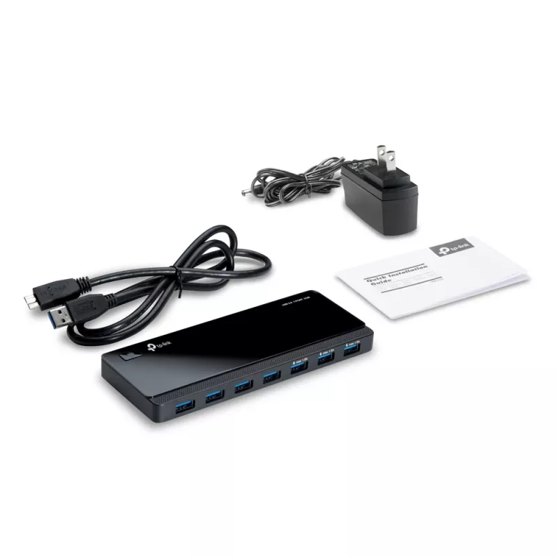 TP-Link UH700 liidesejaotur USB 3.2 Gen 1 (3.1 Gen 1) Micro-B 5000 Mbit/s Must