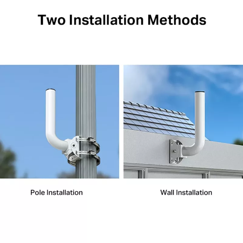 TP-Link Omada posti/seinale kinnitamise komplekt välistingimustes kasutatavale pääsupunktile, WLAN-pääsupunkti kinnitus, Valge, Roostevaba teras, TP-Link, 400 g, 1 tk