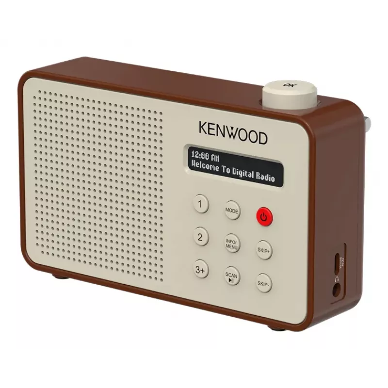 Kenwood CRM25DABT kaasaskantav digitaalne Mocha