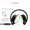 HP Stereo Peakomplekt H2800 (must siidkullaga), juhtmega ühendus, kõned/muusika, 125 g, peakomplekt, must, kuldne