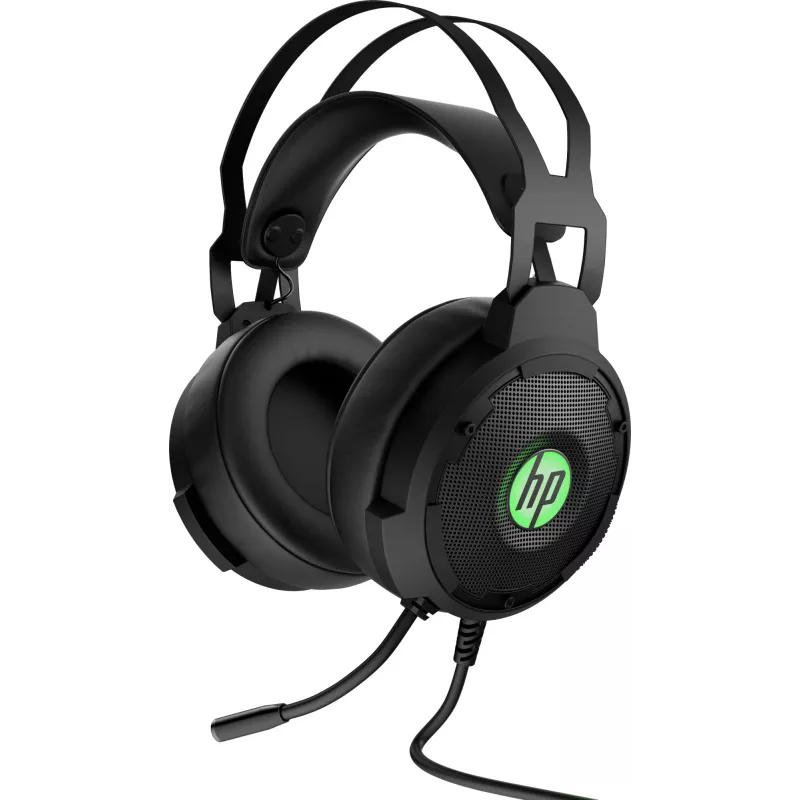 HP Pavilion Gaming Headset 600, juhtmega, mängimiseks, 360 g, peakomplekt, must, roheline