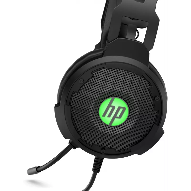 HP Pavilion Gaming Headset 600, juhtmega, mängimiseks, 360 g, peakomplekt, must, roheline
