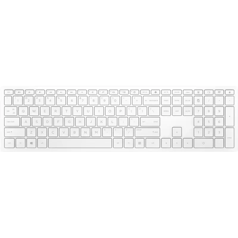 HP Pavilion Wireless klaviatuur 600 Valge, Full-size (100%), Wireless, RF Wireless, Mechanical, Valge